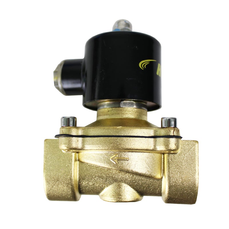 HFS(R) Electric Solenoid Valve Copper Normally Closed for Water Air Gas (12V DC 1IN NPT) - Image 5